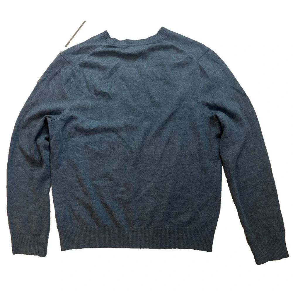 Vintage‎ Banana Republic Extra Fine 100% Merino Wool V Neck Sweater Size L